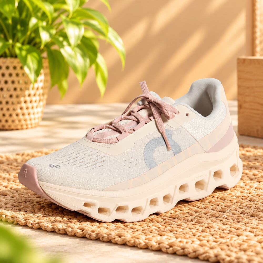 NWT On Women's Cloudmonster Running Shoes Moon Fawn Size 9